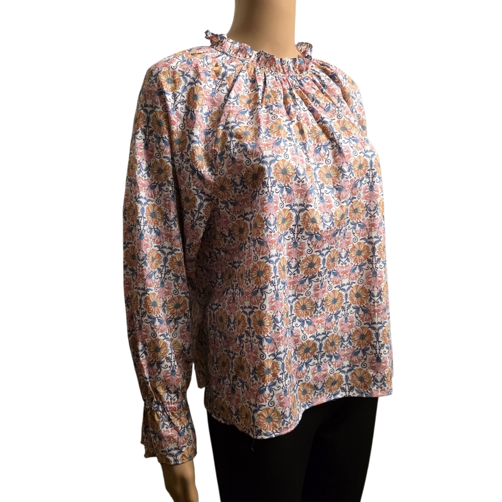 J. Crew Floral Print Women's Blouse Size S Nwt - Picture 3 of 15